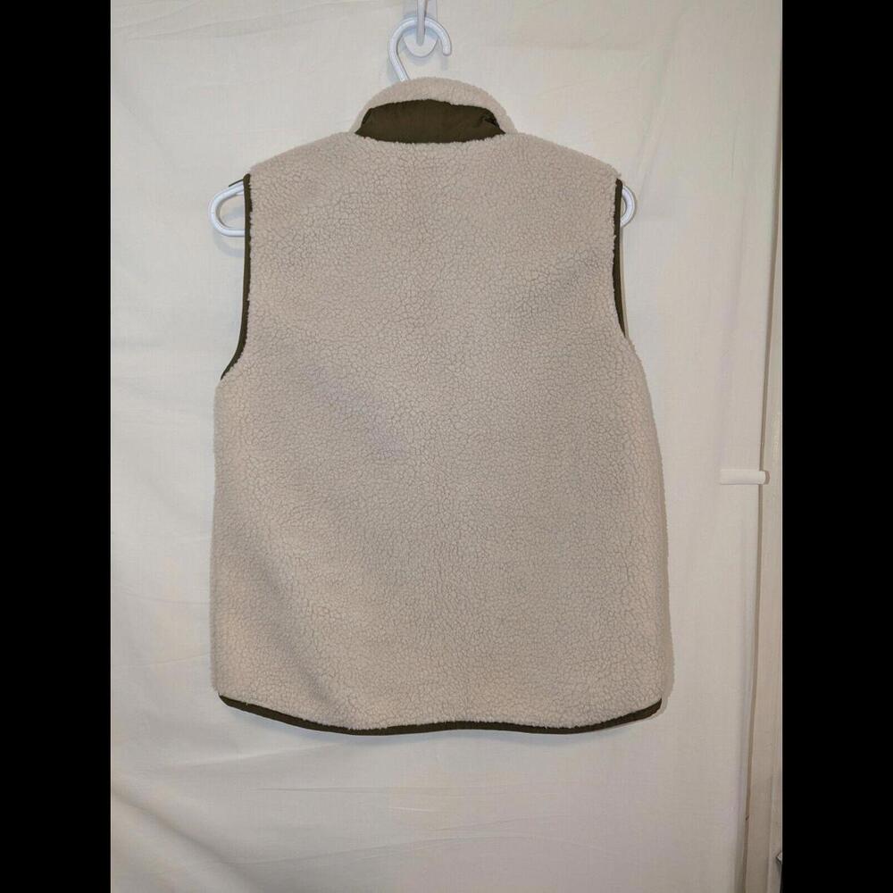 Crewcuts Girls 14 Cream Fleece Zipper Pockets Mock Neck Sleeveless 22117 - Picture 7 of 7